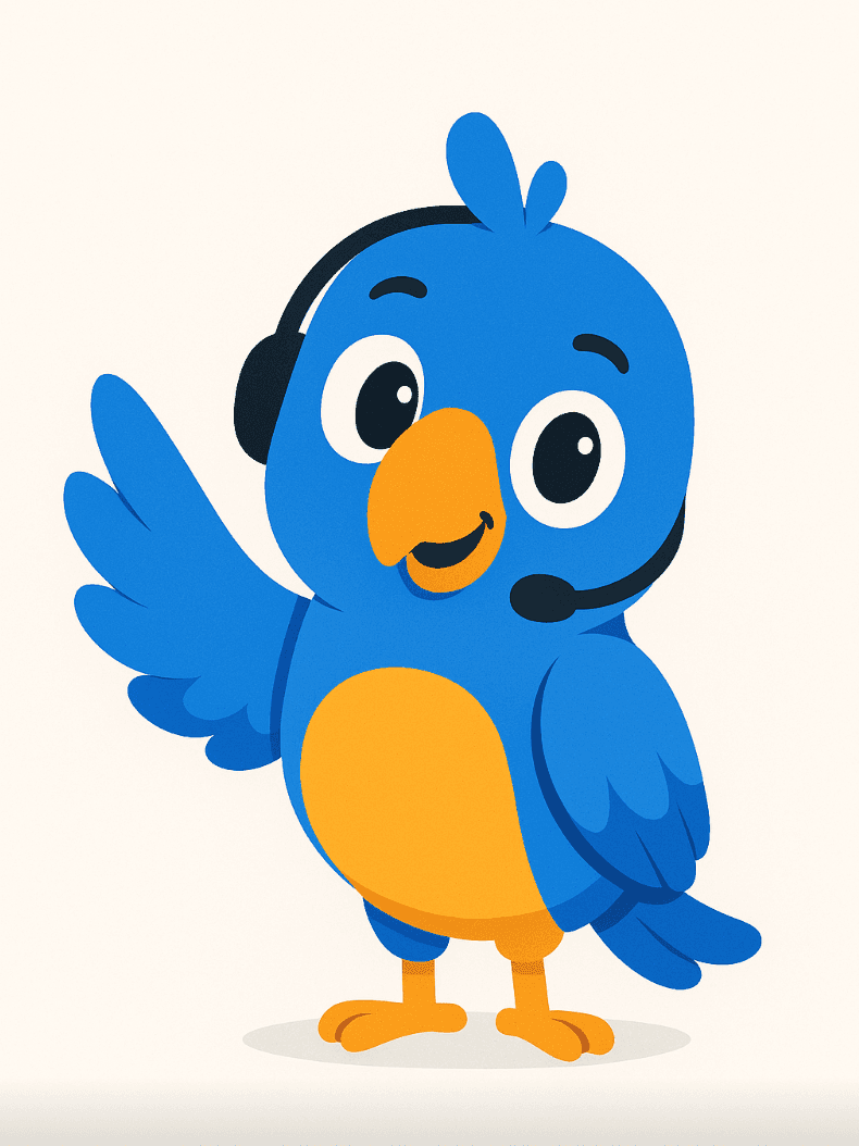Echo parrot mascot