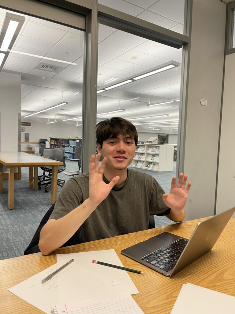 Josh working on the backend